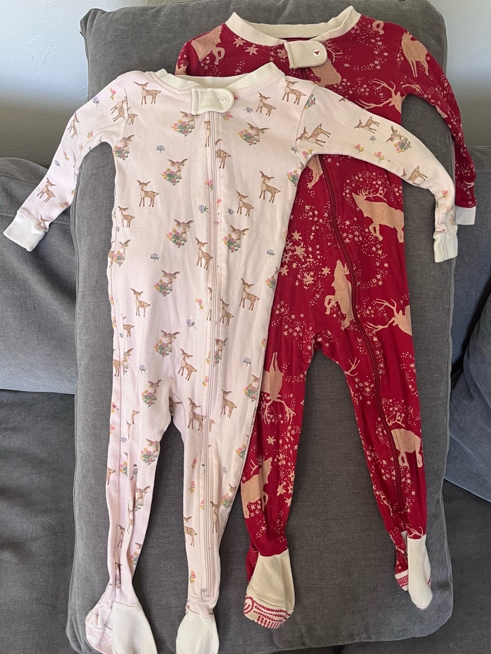 Burt's Bees 100% Organic Cotton Kids  Footed Pajamas Set of Two.
